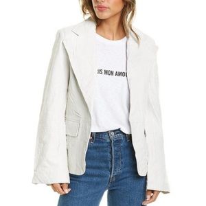 NWT Zadig & Voltaire Vichy Crinkle Leather Jacket